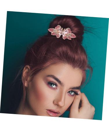 Ipetboom Rhinestone Hair Clip Rhinestone Hair Barrette Sparkly Hair Clips Spring Hair Clips Spring Barrette Butterfly Hair Barrettes Hair Clip for Wedding Headgear Bride Vintage Metal - Buy Online on GoSupps.com