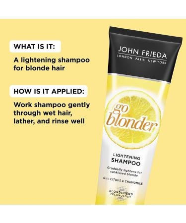 Sheer Blonde Go Blonder Lightening Shampoo 8.3 oz | Brighten & Lighten Hair - Buy Online on GoSupps.com