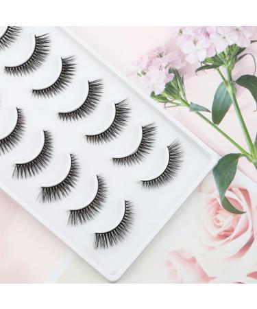 Emeda 3D Cat Wing False Eyelashes - Soft & Fluffy 10 Pairs of Natural Black Stripes Lashes (SK 17) | International Shipping Available - Buy Online on GoSupps.com