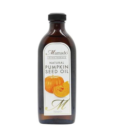 Mamado Natural Pumpkin Seed Oil 150ml - Premium Quality Cold-Pressed Hungarian Superfood for Healthy Skin & Hair | International Shipping Available - Buy Online on GoSupps.com