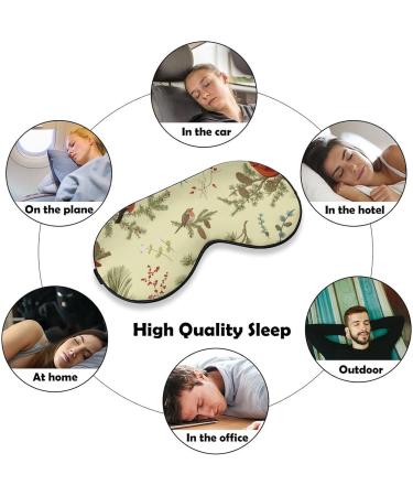 Birds and Branches Sleep Mask - Adjustable Eye Cover for Sleeping and Travel - Blocks Light for Men and Women - Buy Online on GoSupps.com