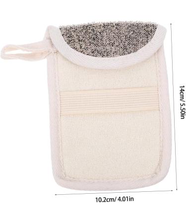 VINTORKY 3pcs Handmade Soap Storage Bag Face Soap Bath Sponges Shower Soap Holder And Acid Soap Black Flax - Buy Online on GoSupps.com