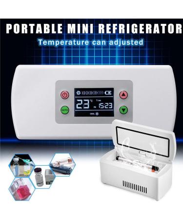 Portable Mini Car Refrigerator Insulin Cooler with LED Display - 2-8 Celsius Vaccine Refrigerator for Drugs and Insulin - Travel Fridge Freezer - Buy Online on GoSupps.com