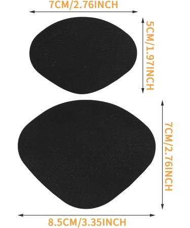 4 Pairs Self-Adhesive Shoe Heel Repair Kit for Kids - Black Patch Inserts for Sneakers - Big & Small Pieces Included - Buy Online on GoSupps.com