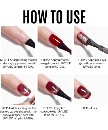 Reflective Glitter Cat Magnet Eye Gel Nail Polish 9D Rainbow Cat Eye Glitter Gel Nail Polish Dark Green Auroras Sparkling Shimmer Diamond Soak off UV Gel Nail Varnish DIY Nail Art GreenPurple - Buy Online on GoSupps.com