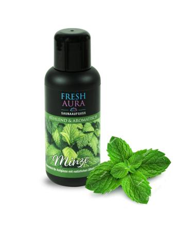 Fresh aura sauna infusion - sauna infusion agent with mint and natural essential oils - very productive and long -lasting sauna scent - cooling and aromatic |Made in Germany (100ml)