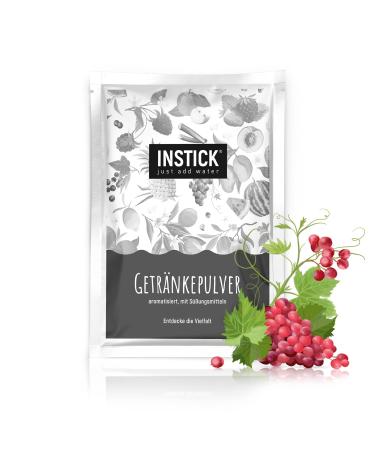 Intick |Sugar -free instant drink - taste red grape |Pack for 18 L |Drink powder - vegan low in calories with vitamin C flavored