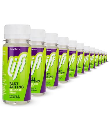 Lift | Fast-Acting Glucose Energy Juice Shots | Very Berry | 12 Pack of 60 ml Bottles - Buy Online on GoSupps.com
