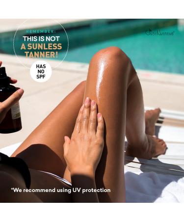 Body Nutritive Serum - Hydrating Body Oil for Outdoor Tanning | Natural Skin Moisturizer for Sun Kissed Glow - Just Nutritive 8 Oz - Buy Online on GoSupps.com