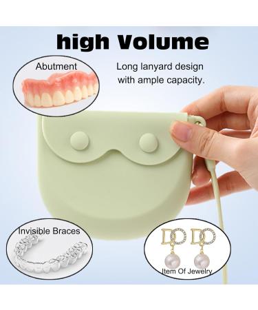 Buy Kasesss Silicone Dino Portable Container for False Teeth & Retainers - Soft Fall-Proof Dental Storage Solution - Buy Online on GoSupps.com
