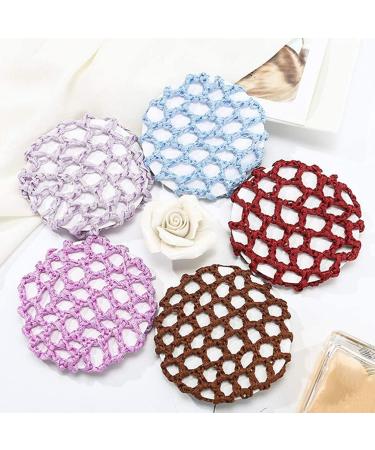 Lurrose 14pcs Crochet Hair Net Bun Cover | Colorful Hair Covers for Sleeping & Styling - Shop Now! - Buy Online on GoSupps.com