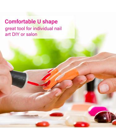 200pc Nail Polish Protector Spill-proof Peel off Nail Stickers - Disposable U-Shape Tape for Nail Painting, Gradients & Stamping - Buy Online on GoSupps.com