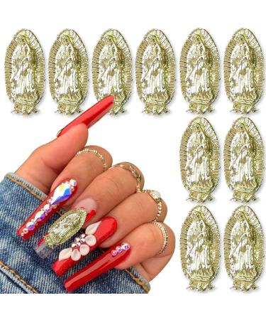 3D Virgin Mary Nail Art Charms San Judas Nail Charm Alloy Virgin Mary Charms for Nails Gold Nail Charms for Acrylic Nails Jesus Christ Nail Designs San Judas Tadeo Nail Jewels for Nail Art Supplies - Buy Online on GoSupps.com