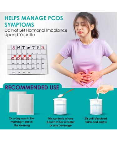 Ovofolic PCOS Supplement for Women - 60 Sachets and Servings Boost Fertility Hormonal Balance and PCOS Support - Myo-Inositol D-Chiro Inositol Active Folate - High Potency PCOS Supplements 60 count (Pack of 1) - Buy Online on GoSupps.com