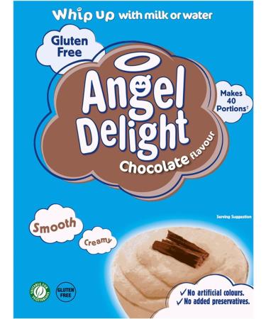 Angel Delight Smooth & Creamy Chocolate Flavour Dessert Mix - 600g Pack | Instant and Delicious - Buy Online on GoSupps.com