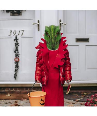 Buy Holidyoyo Dinosaur Mask | Realistic PU Dino Mask for Halloween Cosplay & Fun | International Shipping Available - Buy Online on GoSupps.com