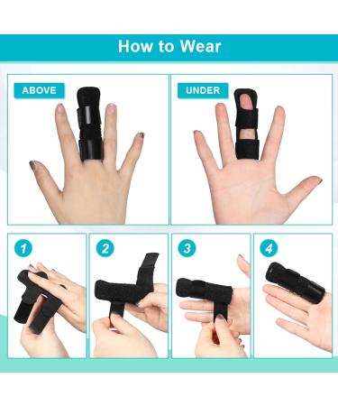 Adjustable Finger Splint for Mallet Finger | Aluminum Support for Broken Fingers & Arthritis Recovery - Buy Online on GoSupps.com