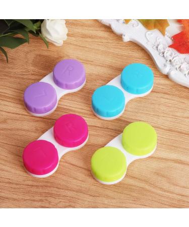 SWETOPQ Colored Contact Lenses Travel Kit - Mini Round Holder & Case for Eyes - Perfect for On-the-Go Lens Care - Buy Online on GoSupps.com