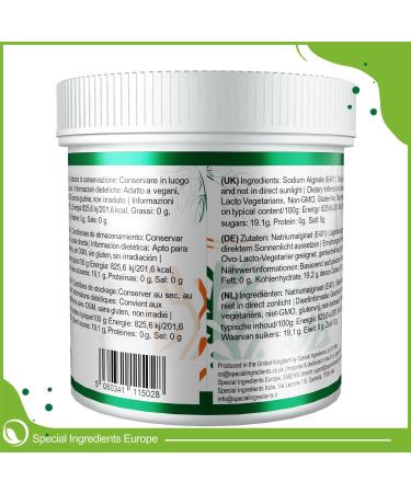 Special Ingredients Alginate de Sodium en poudre 100g - Extrait d algue - paississant mulsifiant & am liorateur de texture - Convient aux vegans & v g tariens - Emballage recyclable 100 g (Lot de 1) - Buy Online on GoSupps.com
