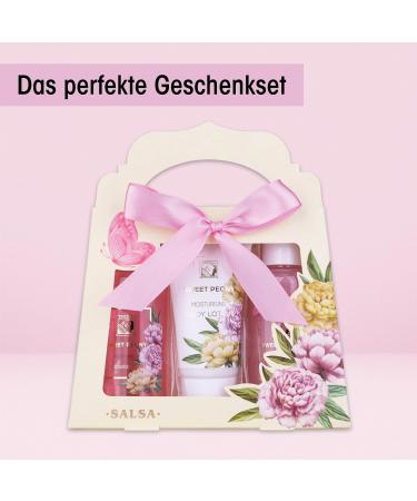 Accentra Sweet Peony Shower Set | Women s Gift Box | 3-Part Care Set - Shower Gel Body Lotion Bubble Bath | Perfect for Valentine s Day & Mother s Day - Buy Online on GoSupps.com