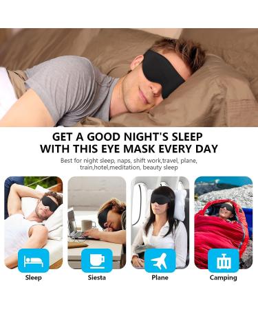 Memory Foam 3D Sleep Mask for Women - 100% Light Blocking Eye Mask for Sleeping Aid - Buy Online on GoSupps.com