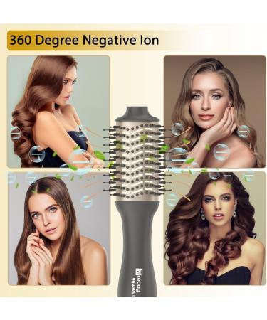 Nicebay Hair Dryer Brush - One Step Blowout Tool for Women | Hot Tools with Display Screen Oval Ceramic Barrel & Negative Ion Technology - Black & Gold - Buy Online on GoSupps.com
