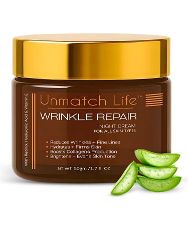 Retinol Anti Aging Night Cream Face Moisturizer Cream For Women Facial Night Creams Firming Skin Care Wrinkle Cream For Women