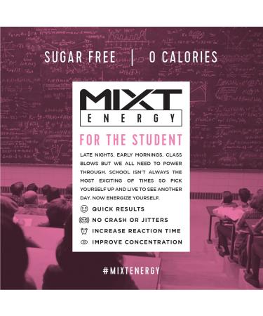 MIXT Energy Supplement - 8 Hour Energy Drink for Focus, Sugar-Free, Keto Approved - Rainbow Candy Flavor (60 Servings) - Buy Online on GoSupps.com