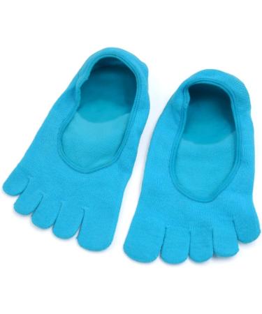1 paire adoucie hydratante peau fissur e de r cup ration confortable cinq orteils gel talon chaussettes bleu - Buy Online on GoSupps.com