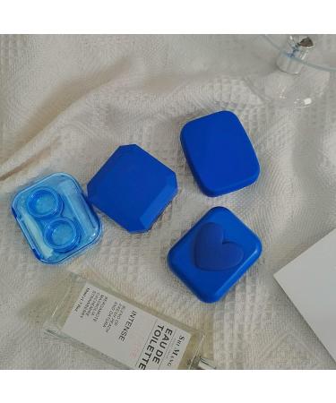 Miedeon Blue Contact Lens Container Set - 4 Fashion Cases for Travel & Storage | Portable Contact Lens Accessories - Buy Online on GoSupps.com