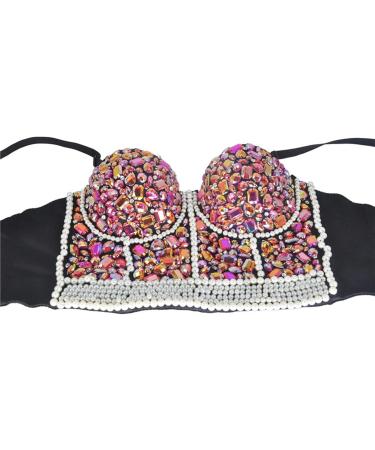Sexy Strass Bustier for Women - Sparkle Push Up BH & Sequin Camisole Tops | Trendy Streetwear & Cropped Vest - Buy Online on GoSupps.com