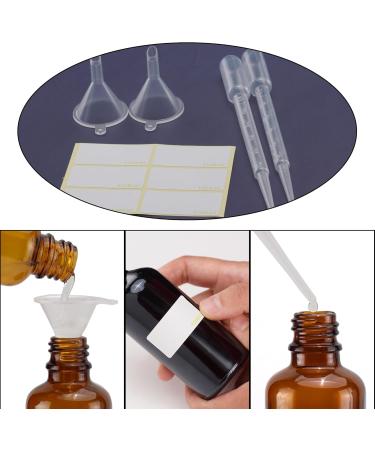 Yizhao 1oz Amber Glass Spray Bottles - Fine Mist Refillable Metal Cap - 6 Pack for Essential Oils Travel Perfume & Aromatherapy - Buy Online on GoSupps.com