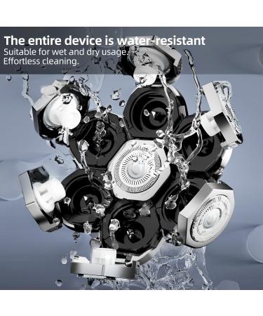 Buy ELESTYLE 5-in-1 Bald Shaver for Men | IPX6 Waterproof Electric Razor with LED & 7 Rotating Heads | Wet & Dry Head Shaving Kit - Best Beard Trimmer Care - Buy Online on GoSupps.com