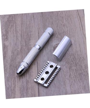 Frcolor 2-Pack Men's Double-Head Steel Razors with Wooden Handle - Premium Shaving Experience - Buy Online on GoSupps.com