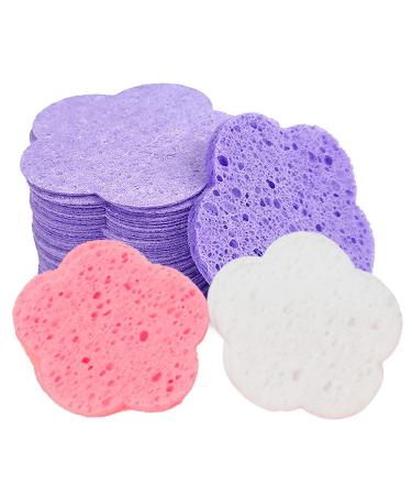 Facial Cleansing Sponges | Soft Facial Cleansing Sponges for Girls Skin-Friendly Facial Cleansing Pads Soft Makeup Remover Pads for Travel