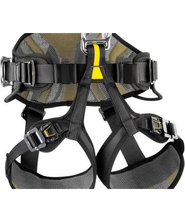 PETZL Unisex Avao Bod 2 Climbing Harness - Black/Yellow EU | International Shipping Available - Buy Online on GoSupps.com
