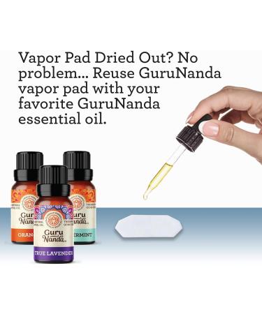 GuruNanda Waterless Vapor Pads 6 Pack x 3 | Eucalyptus, Lavender, Cardamom & Mint Essential Oils | Congestion Relief for Kids & Adults - Buy Online on GoSupps.com