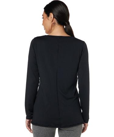 Under Armour Women's HeatGear Long-Sleeve T-Shirt - Black/Metallic Silver - Small - Buy Online on GoSupps.com