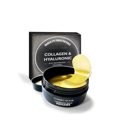 24k Gold Under Eye Patches - 60 Pcs Anti-Aging Eye Mask with Collagen & Hyaluronic Acid for Dark Circles Puffiness & Wrinkles - Refresh Your Skin - Buy Online on GoSupps.com