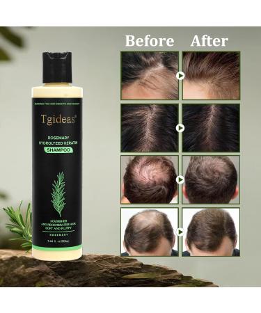 Shampooing bio pour la croissance des cheveux au romarin pour femmes et hommes shampooing naturel pour renforcer et paissir avec k ratine hydrolys e pour cheveux fins et perte de cheveux 7 4 ml - Buy Online on GoSupps.com