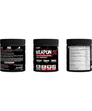 Weapon-X Pre-Workout Powder | 21 Active Ingredients | 3 Creatine Forms AAKG Beta-Alanine | Energy & Focus Boost | 60 Servings (Mango - Buy Online on GoSupps.com