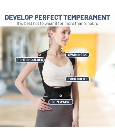 Opakawpop Adjustable Back Posture Belt | Breathable Back Support Brace | Posture Corrector for Men and Women | XXL Size - Buy Online on GoSupps.com