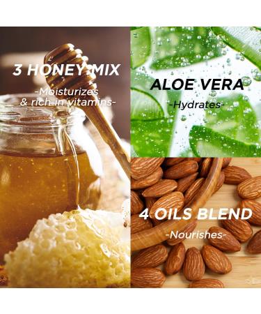 HAIR MASK - Honey Deep Conditioner for Damaged Hair | Hydrating Treatment with Argan Avocado & Olive Oil | HONEYMAZING - Buy Online on GoSupps.com