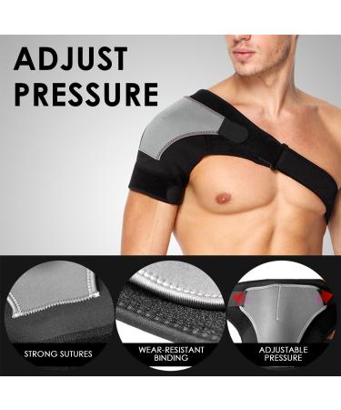JTMKYO Adjustable Gray Shoulder Pads - Ultimate Shoulder Support & Protection for Rotator Cuff & School Use - Buy Online on GoSupps.com
