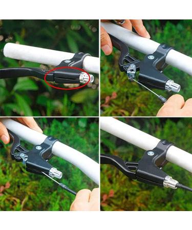Lomodo 4-Piece Bicycle Brake Accessories: V-Brake Handlebar Aluminium Alloy Levers & Brake Wire for Mountain/Road/MTB Bike - Red - Buy Online on GoSupps.com
