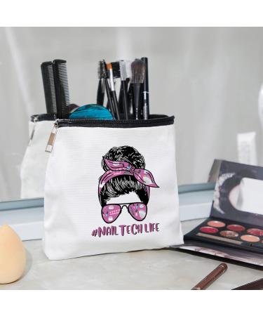 WZJHCL Nail Tech Makeup Pouch Bag Nail Artist Cosmetic Kit Bag Manicurist Storage Pouch Bag Nail Technician Appreciation Gift Nail Tech Life Fashion - Buy Online on GoSupps.com