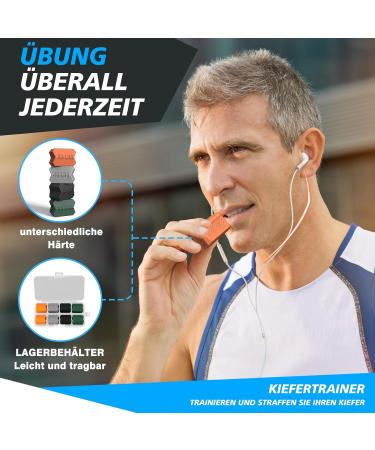 ZAKVOP 8PC Jawline Trainer - 35LB/45LB/55LB/65LB Resistance Levels Pine Jaw Trainer & Neck Exerciser - Doppelkinn Remover | International Shipping - Buy Online on GoSupps.com