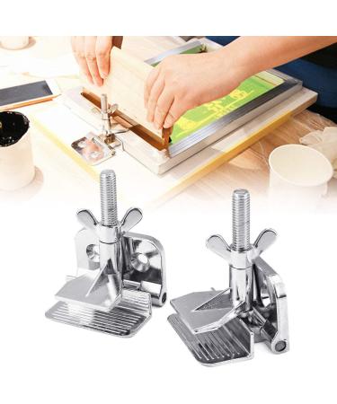 2PCS Screen Printing Clamps - Butterfly Hinge Clamp for Silk Screen Frames - DIY Tool with 4 Screws - Buy Online on GoSupps.com