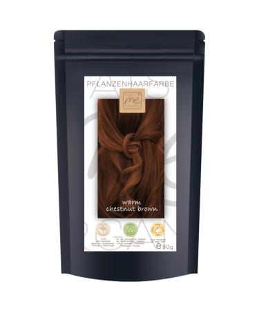 Thats me organic professional plant hair color complete set (warm chestnut brown) - organic hair color without chemistry - hair color for healthy hair coloring even during pregnancy and breastfeeding warm chestnut brown complete set