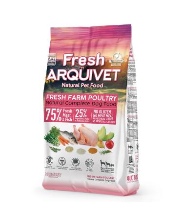 Arquivet Fresh Farm Poultry - 10 Kg - Complete Food for Dogs - Fresh Meat and Fish